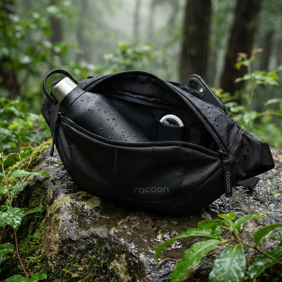 Shoulderbag racoon