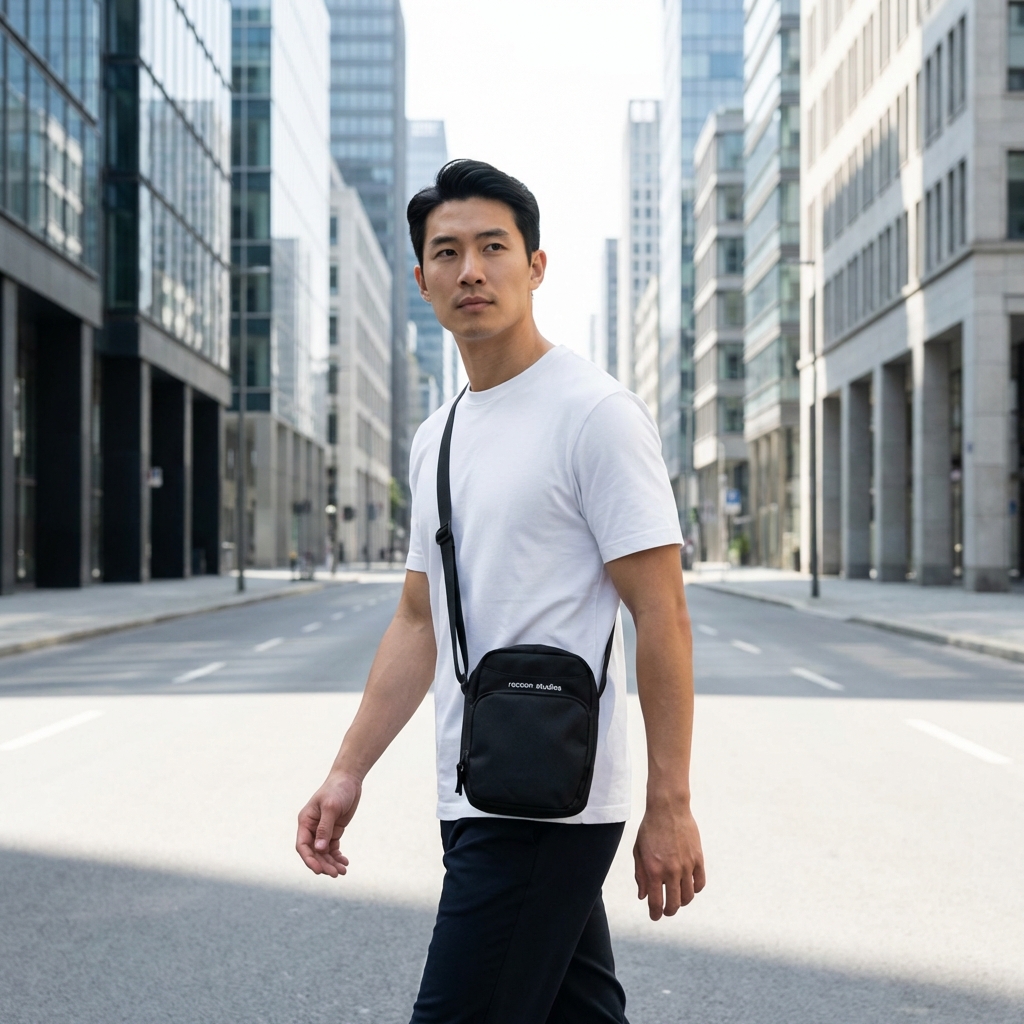 Crossbody bag, Schwarze Tasche, Handy-Tasche, Umhängetasche, Städtischer Stil