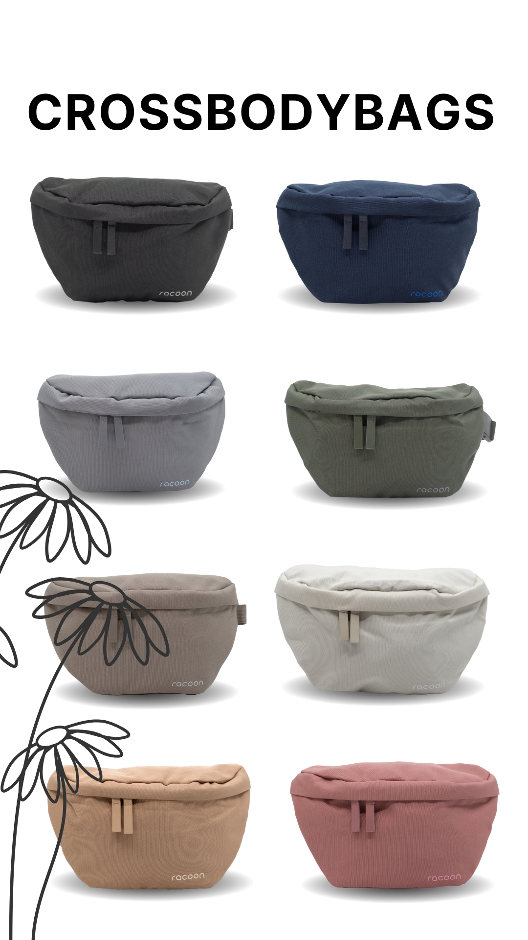 racoon crossbodybag