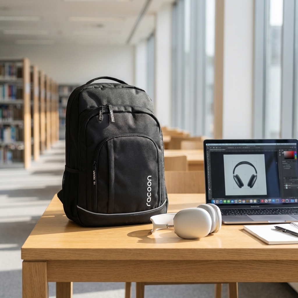Rucksack, Schultasche, Rucksack, Laptopfach, Schwarz