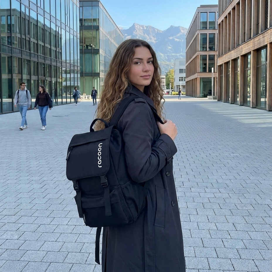 racoon mini backpack