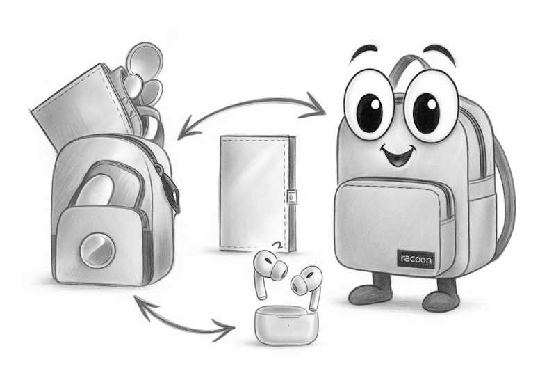 ICON mini racoon rucksack