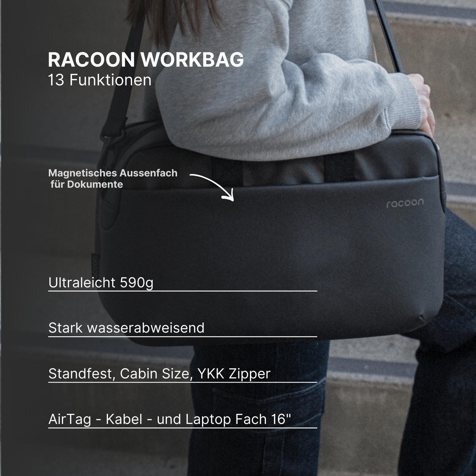 racoon workbag